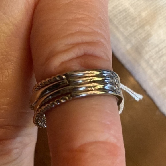 Dimond Ring Damiani style catalog fashion white gold 14K natural diamonds 💎 - Picture 4 of 7